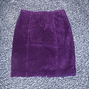 Vintage David Benjamin Leather Pencil Skirt